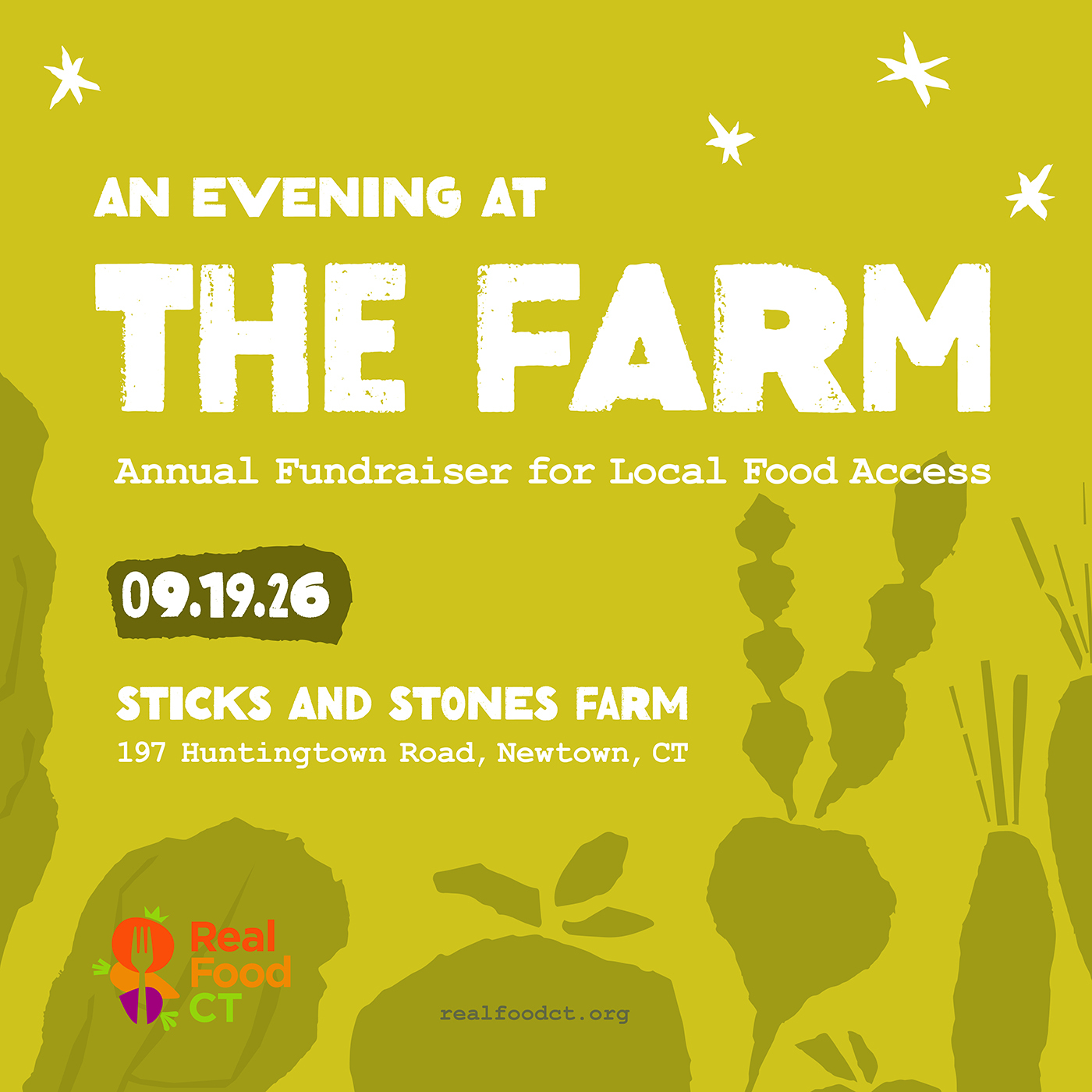 An Evening at the Farm:  2026 RFCT Annual Fundraiser for Local Food Access - logo